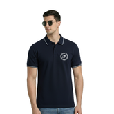 Turtle Oxford Polo – Lightweight Performance & Smart Style (Navy Blue)