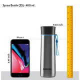 Stainless Steel 400ml Bottle: Vacuum Insulated, Keeps Drinks Hot for 20H & Cold for 24H by Borosil