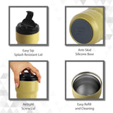 Cello Latte Flask – Stylish, Insulated & Travel-Friendly (350 ml, Mix Colour)