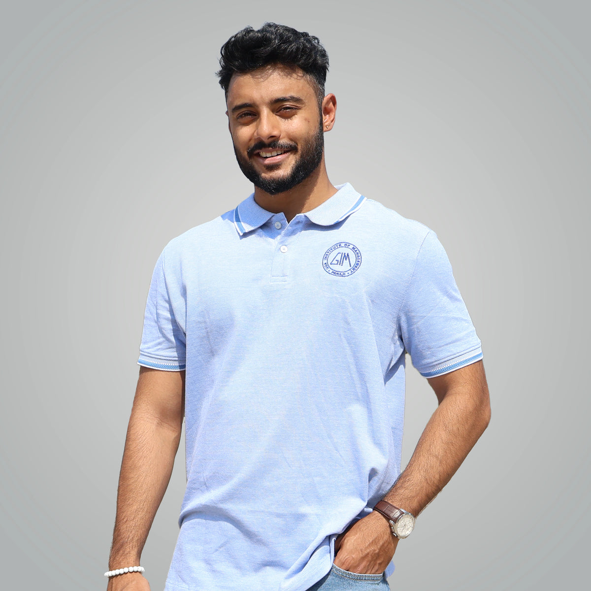 Jack & Jones Viktor Unisex Polo – Timeless Elegance and Unmatched Comfort(Blue)