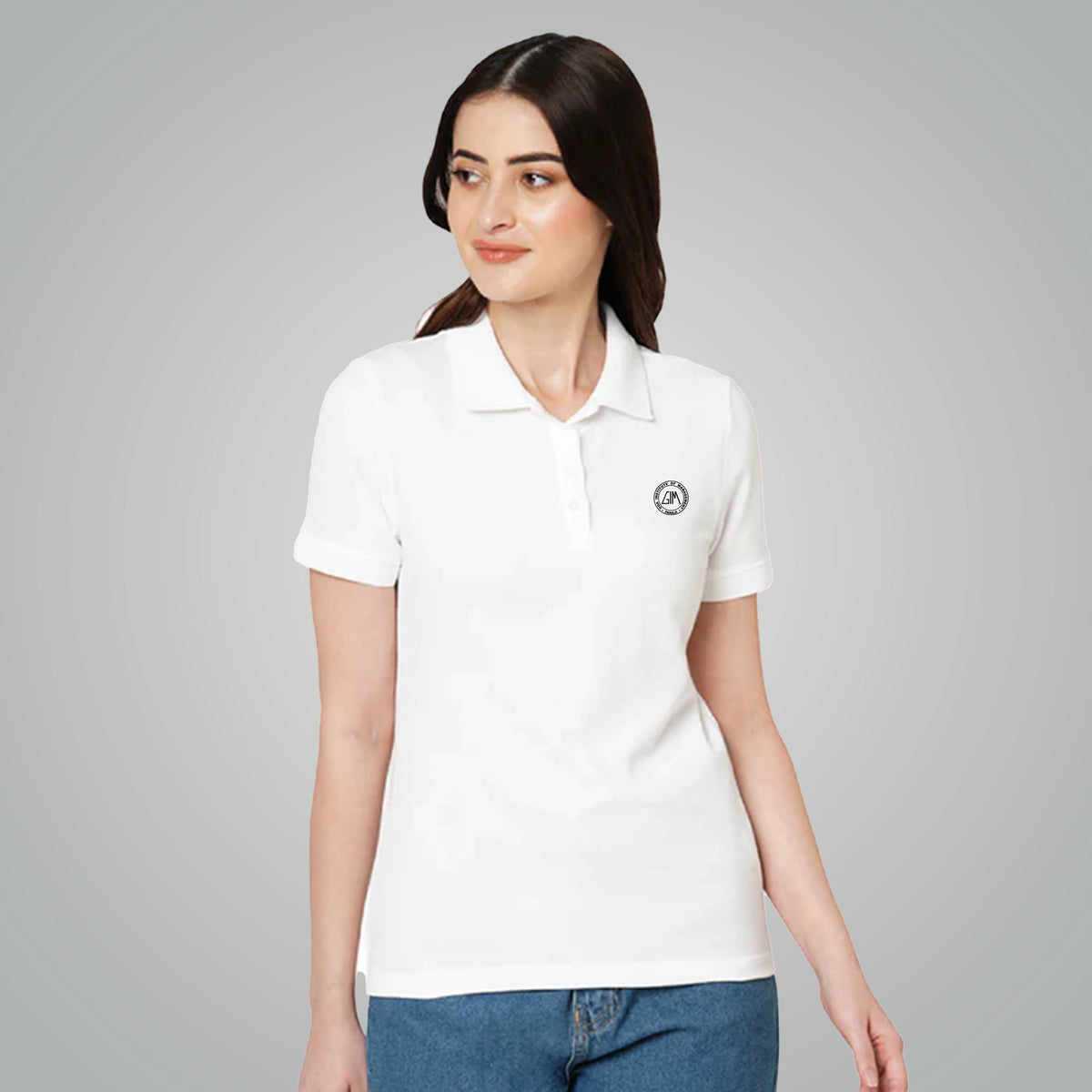 Vero Moda Jacquard Polo – White | Timeless Elegance & Comfort