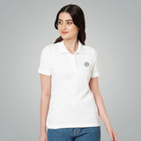 Vero Moda Jacquard Polo – White | Timeless Elegance & Comfort