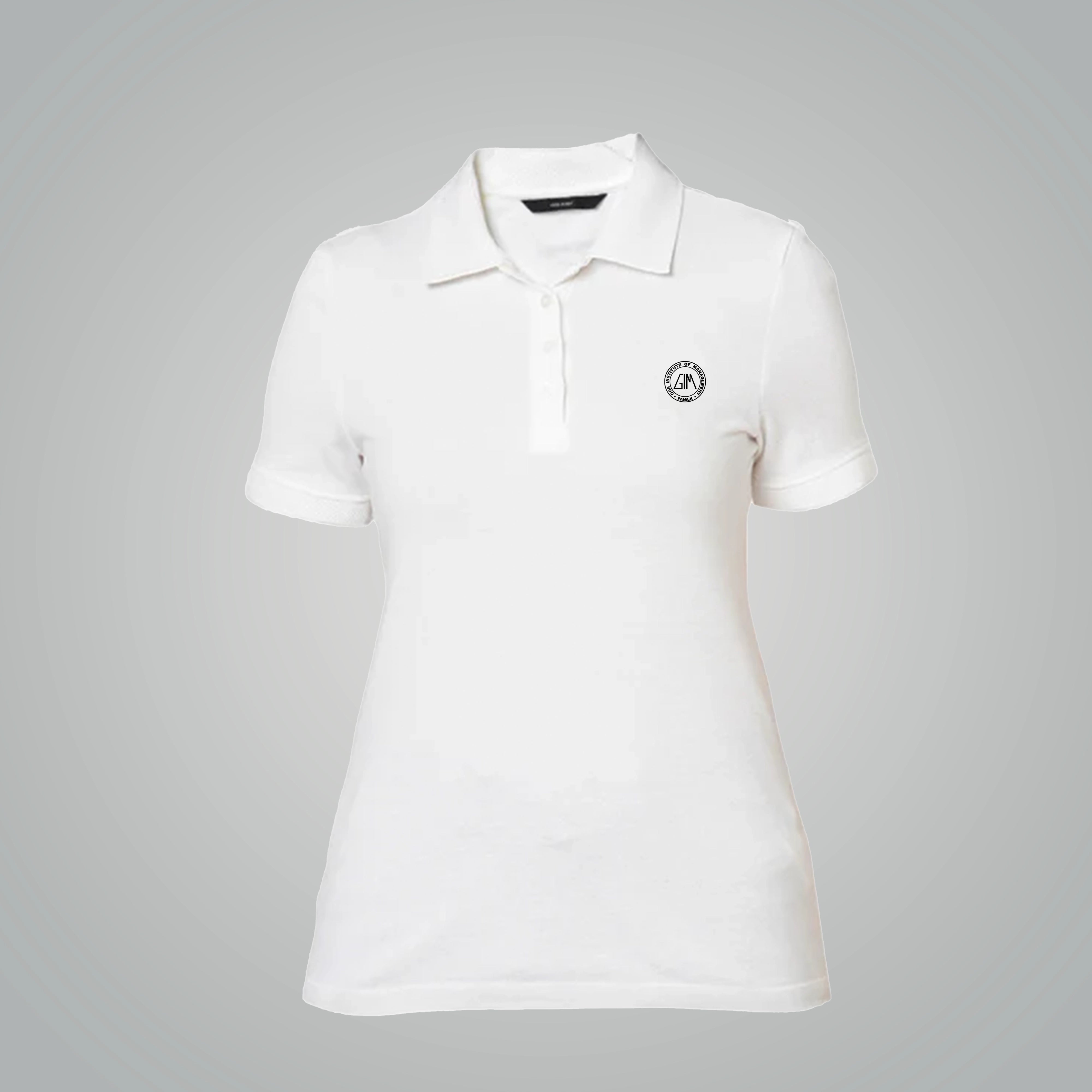 Vero Moda Jacquard Polo – White | Timeless Elegance & Comfort