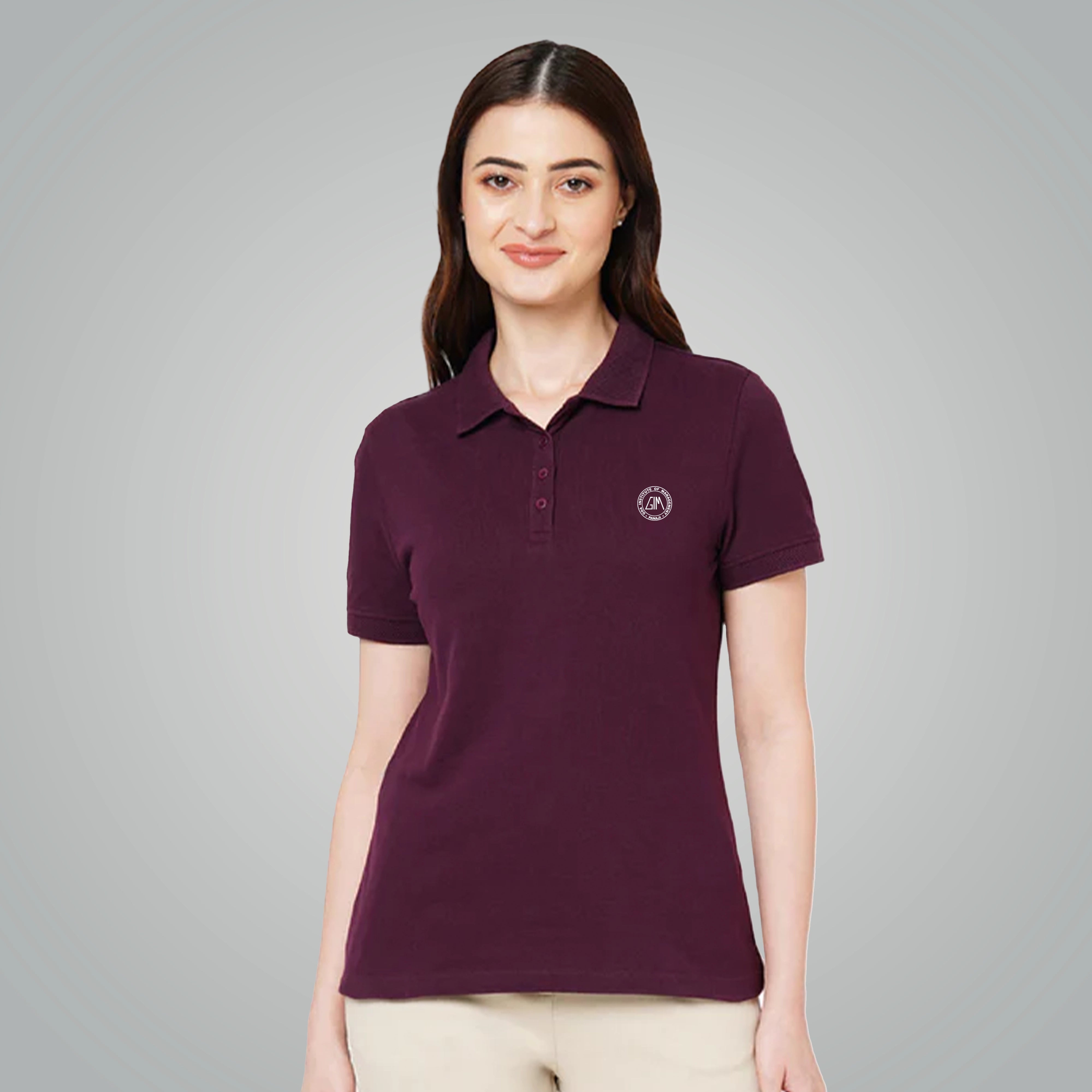 Vero Moda Jacquard Polo – Wine | Effortless Elegance for Women