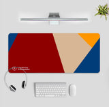 Abstract Art Multicolour Non-Slip Washable Mouse Keyboard Laptop Rubber Mat for Work Office Home